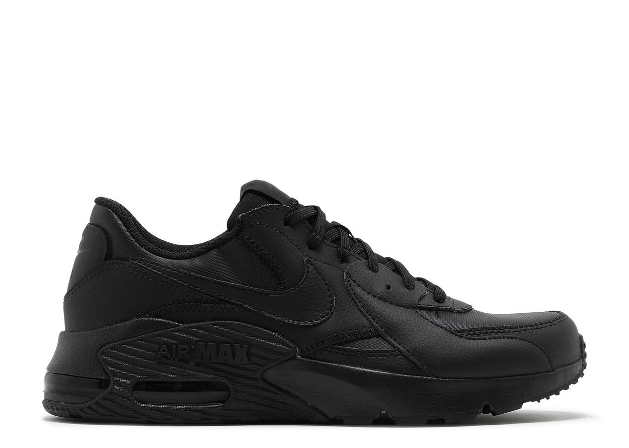 Air Max Excee Leather 'Triple Black' - Nike - DB2839 001 - black/black ...