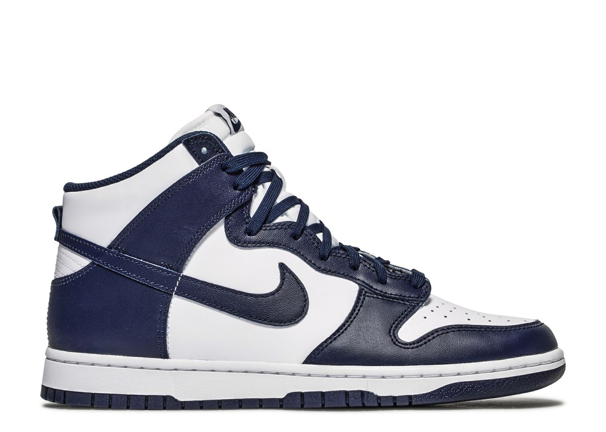 Dunk High 'Midnight Navy' - Nike - DD1399 104 - white/midnight navy | Flight Club