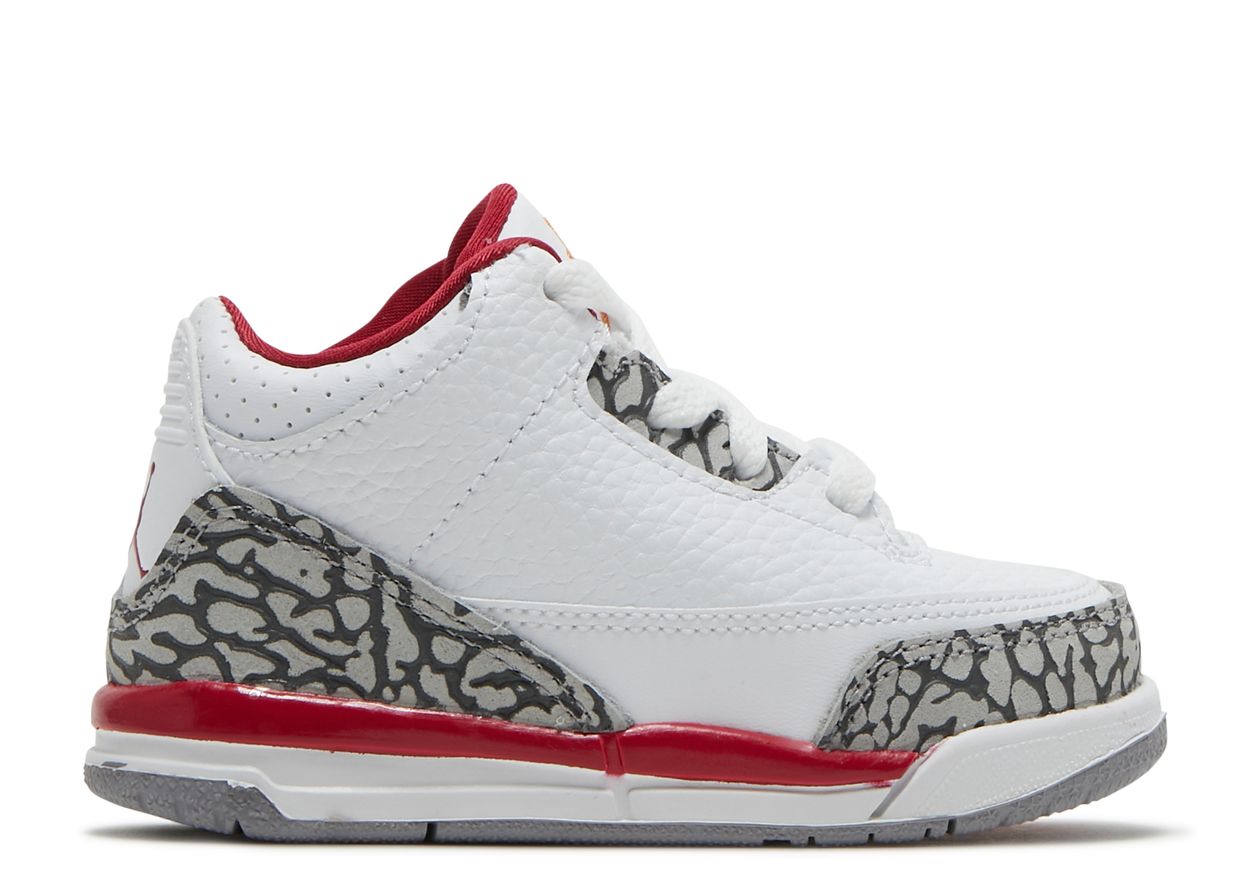 Air Jordan 3 Retro TD 'Cardinal Red' - Air Jordan - 832033 126 - white ...