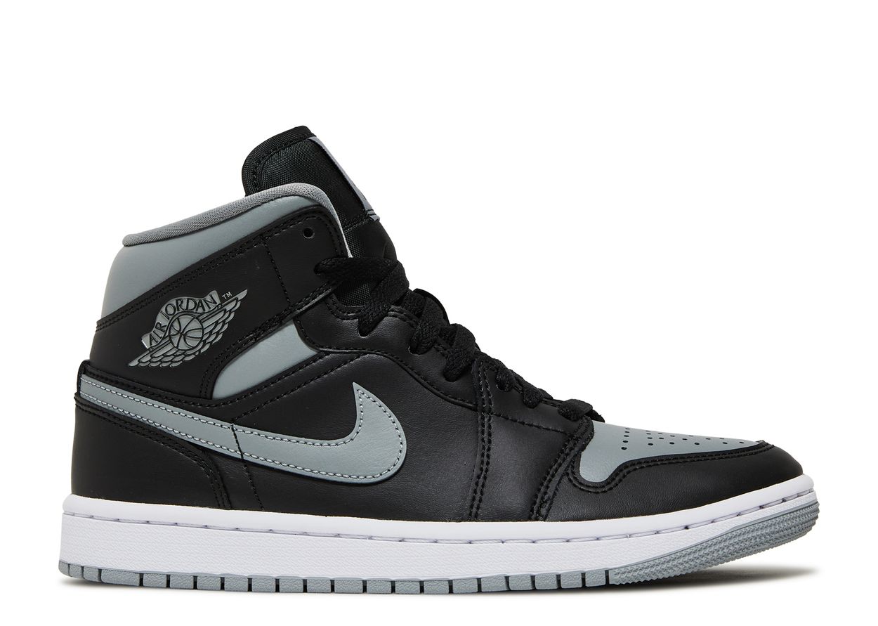 Wmns Air Jordan 1 Mid 'Shadow' - Air Jordan - BQ6472 007 - black/particle grey/white | Flight Club