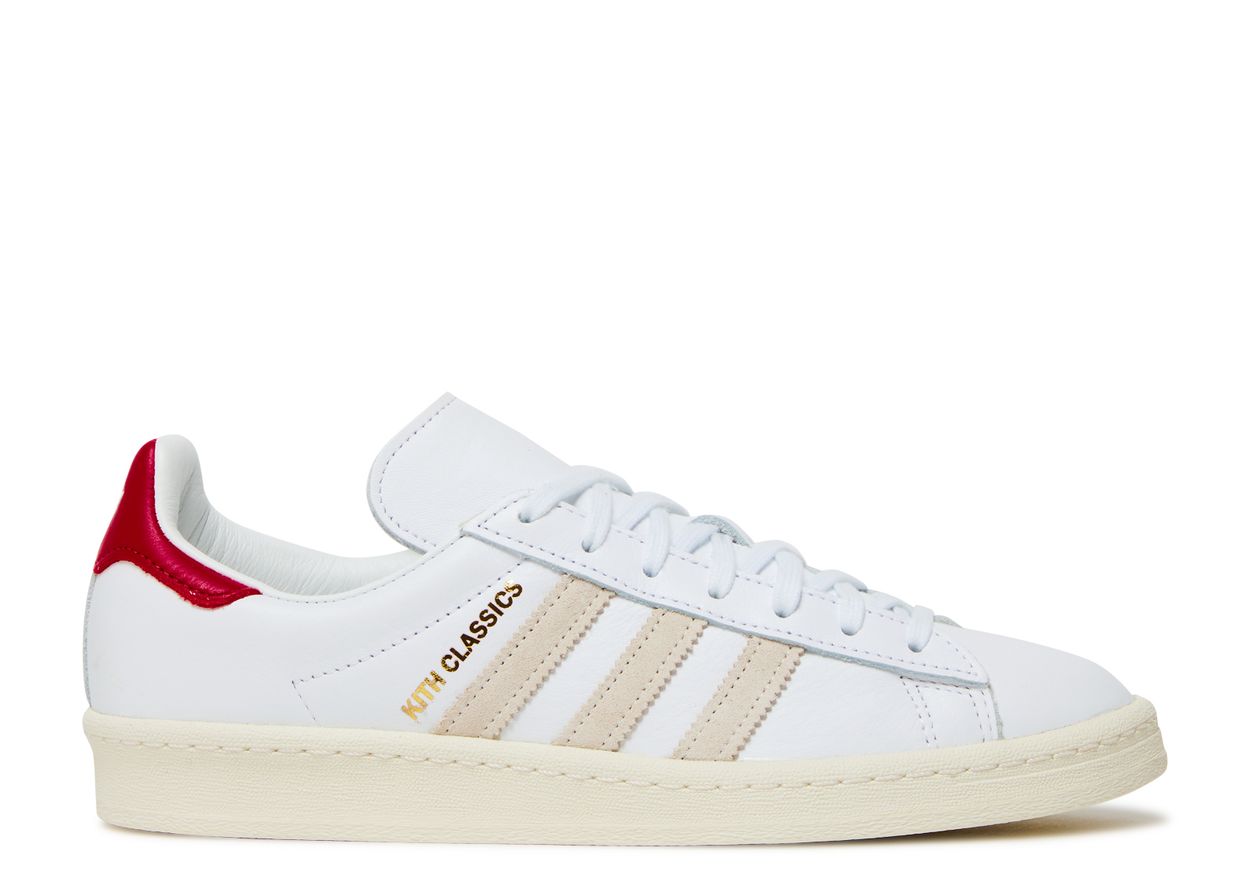 Kith X Campus 80s 'Classics Program White Red' - Adidas - GY2542 - white/red | Flight Club