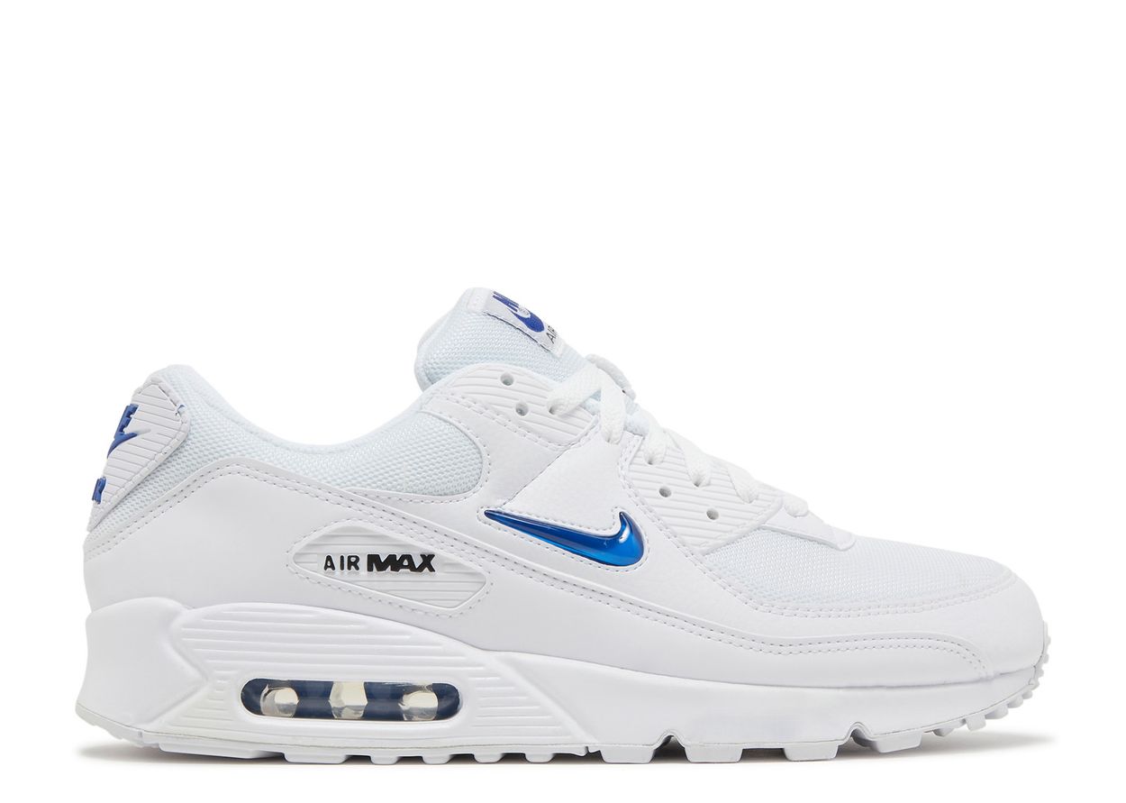 Air Max 90 'Jewel White Game Royal' - Nike - DV3503 100 - white/game royal/black | Flight Club