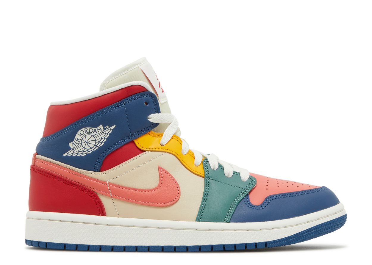 Wmns Air Jordan 1 Mid SE Multi Color Air Jordan DN3738 400