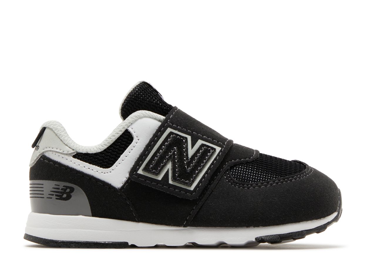 574 New B Hook & Loop Toddler Wide 'Black White' - New Balance ...