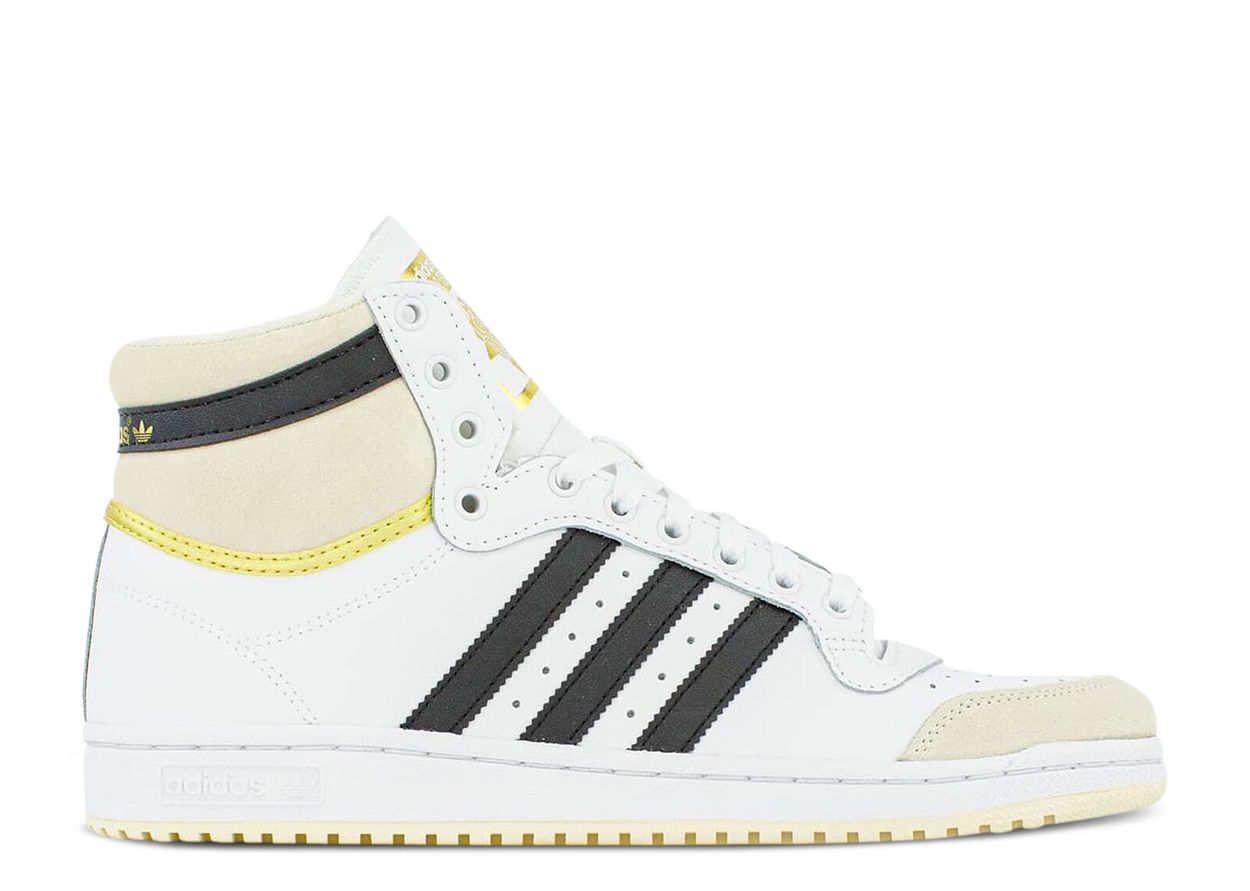 Top Ten High 'White Black Gold' Adidas S24134 footwear white/core