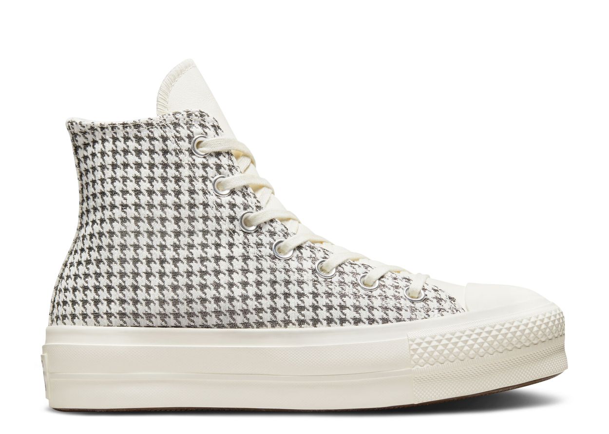 Wmns Chuck Taylor All Star Lift Platform High 'Houndstooth Shine Egret