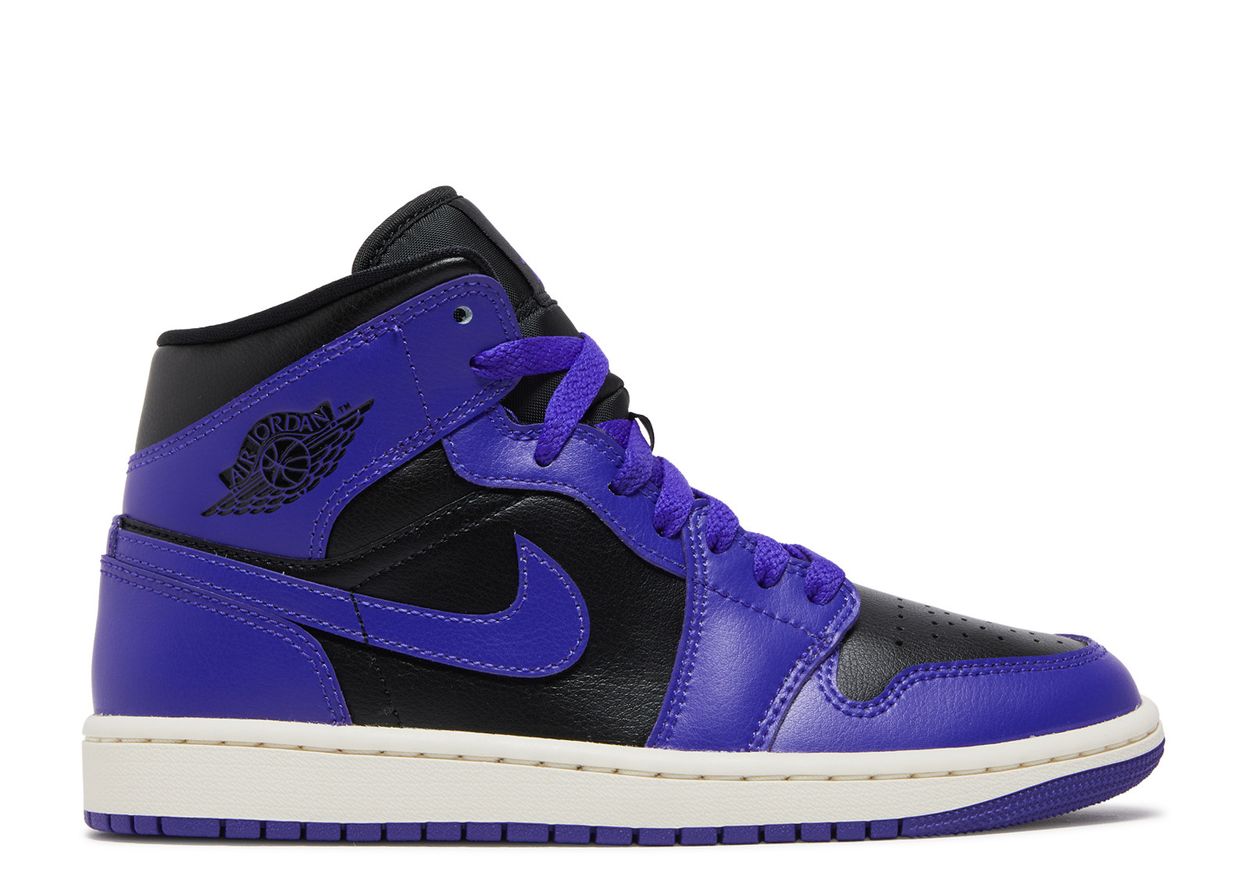 Wmns Air Jordan 1 Mid 'Dark Concord' - Air Jordan - BQ6472 051 - black ...