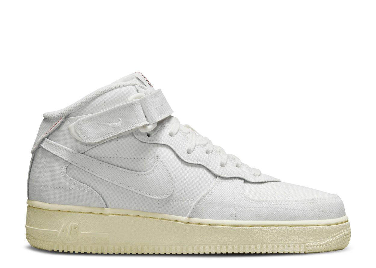 Wmns Air Force 1 '07 Mid 'White Canvas' - Nike - DZ4866 121 - summit ...