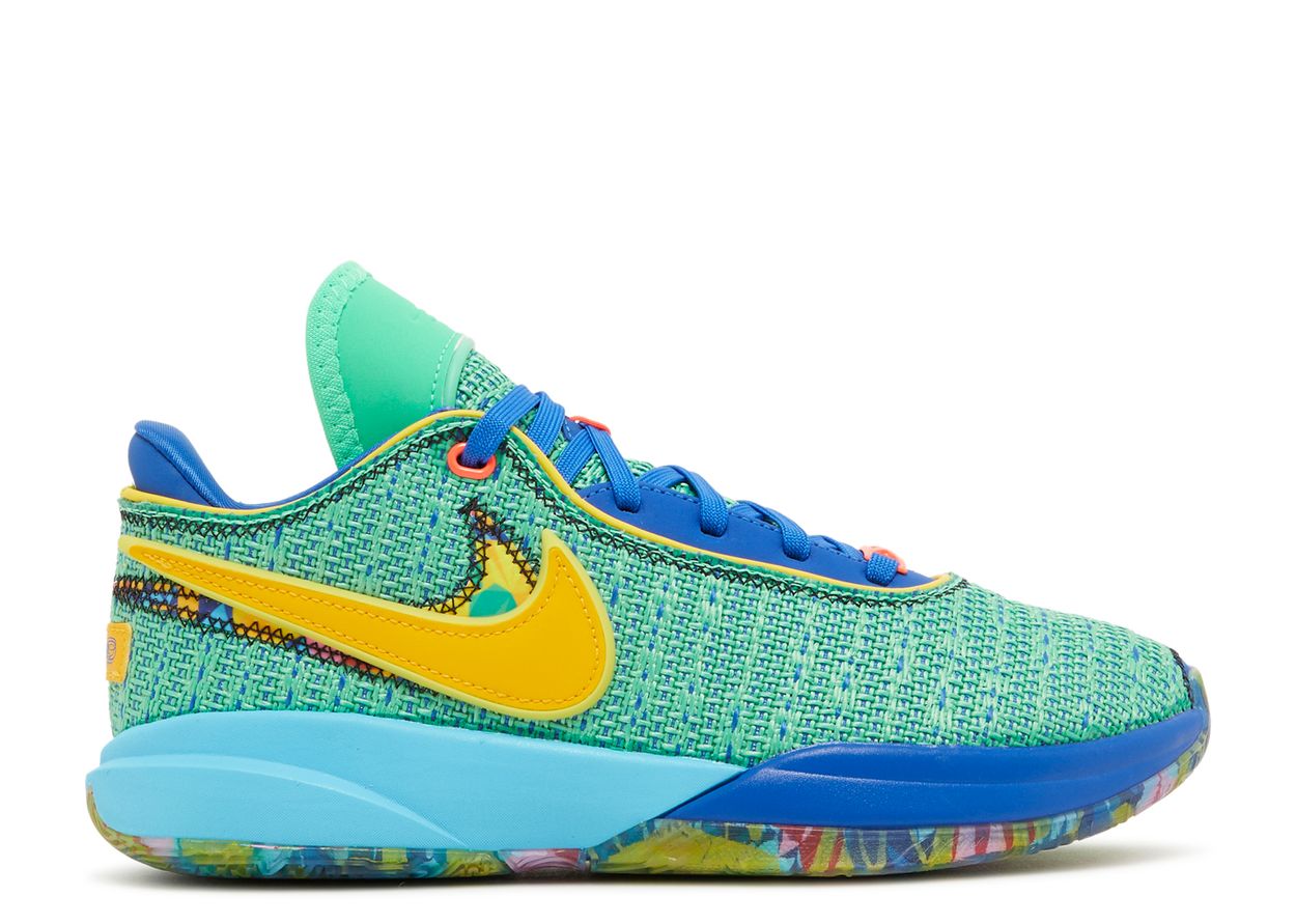 LeBron 20 GS 'Kaleidoscope' - Nike - DV3021 300 - electric algae/game ...