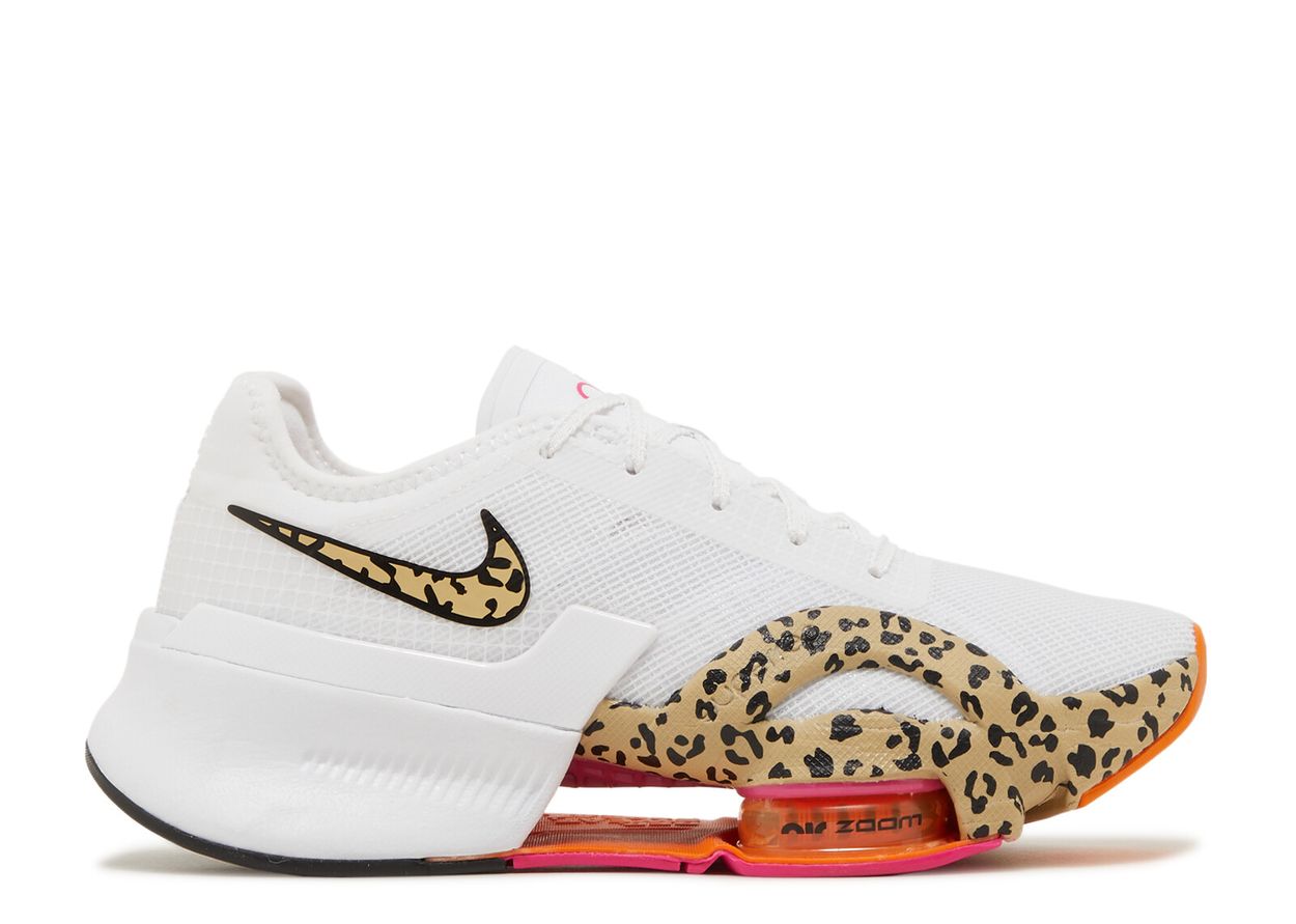 Wmns Air Zoom SuperRep 3 'Leopard' Nike DV3026 100 white/black/elemental rose/wheat grass