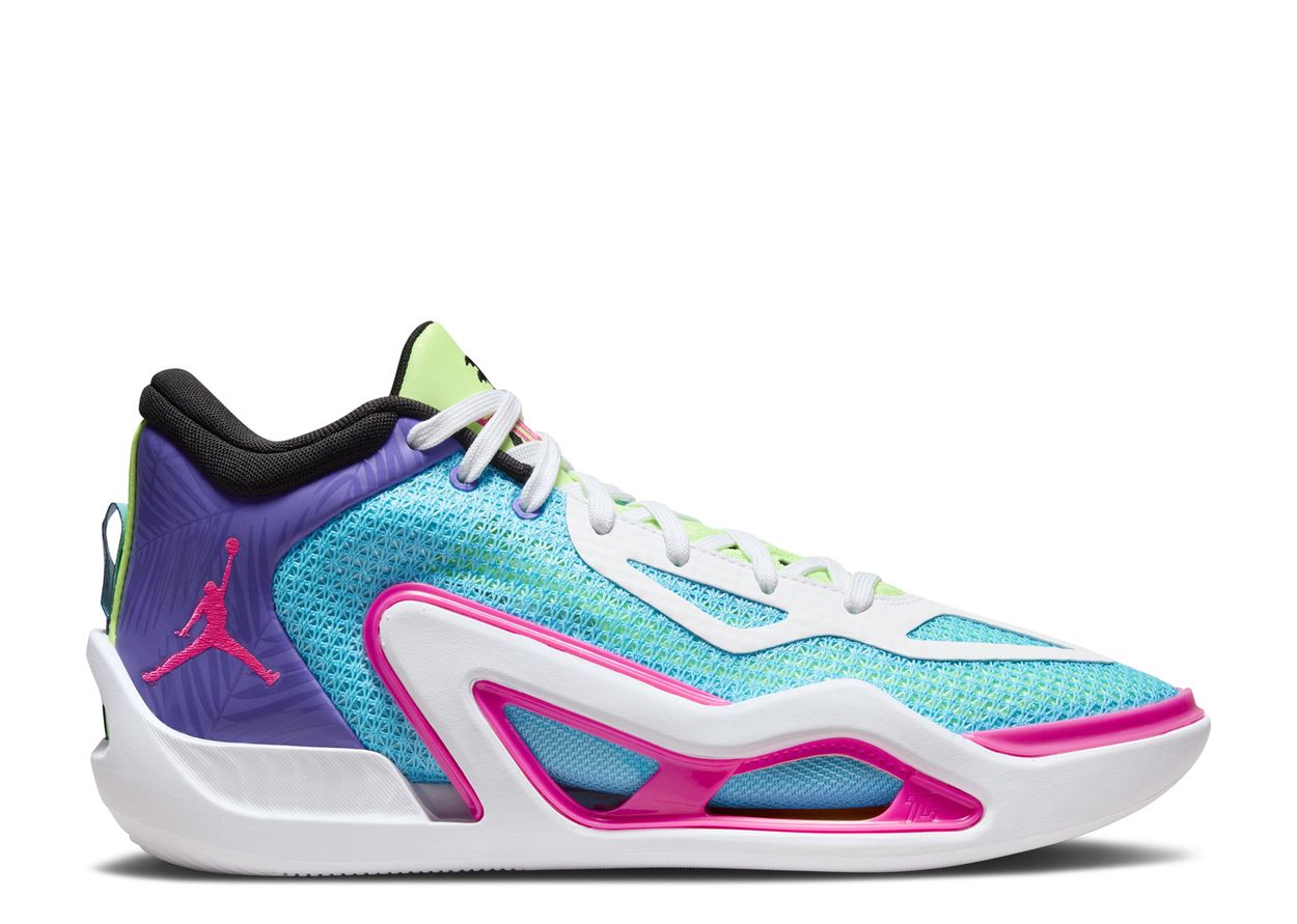Air Jordan Men's Tatum 1 'Wave Runner' - Lagoon Pulse/Pink Blast/Psychic Purple/White/Lime Glow/Black Sneakers