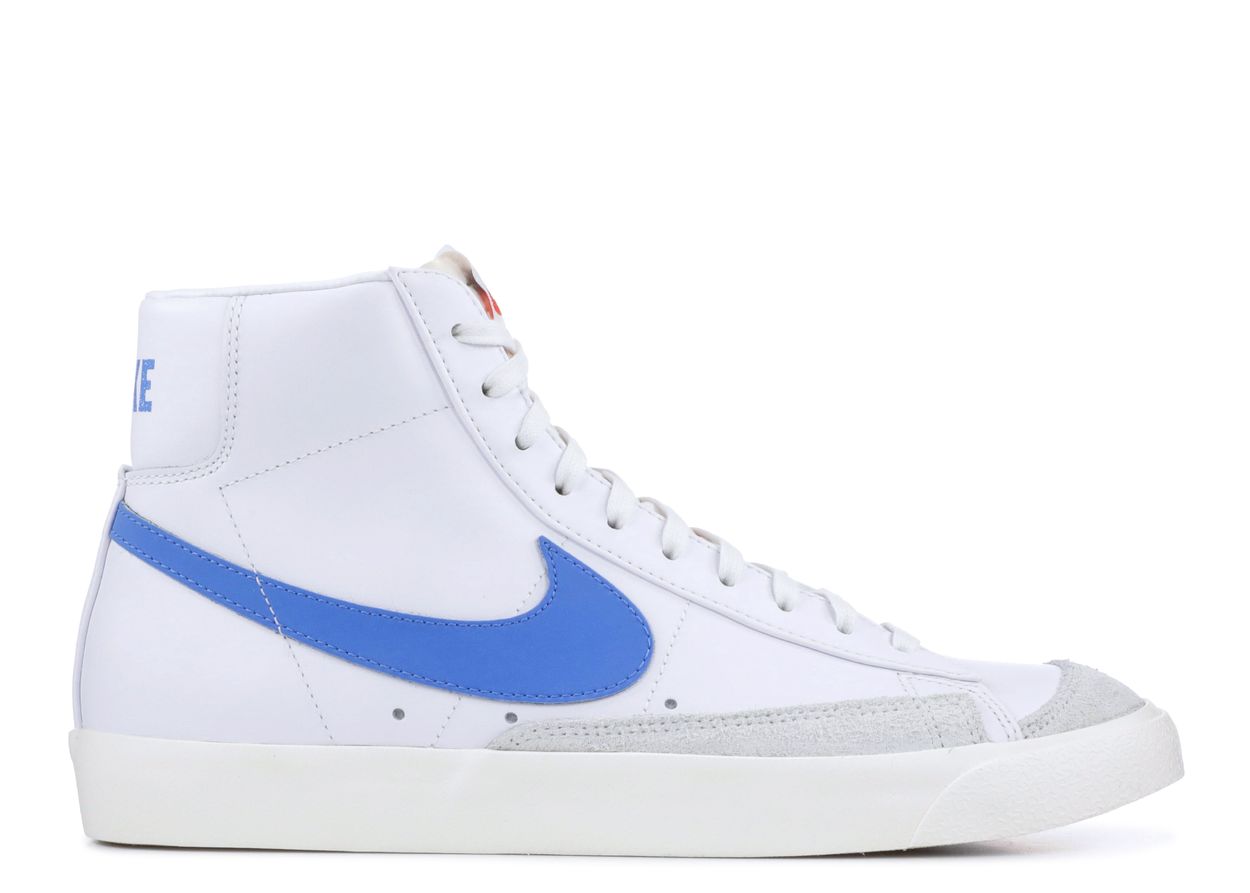 nike blazer mid 77 pacific blue on feet
