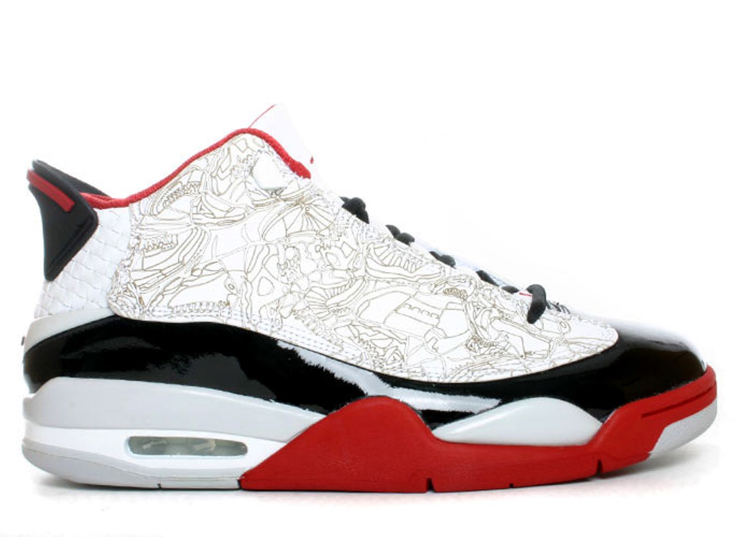 jordan dub zero white varsity red