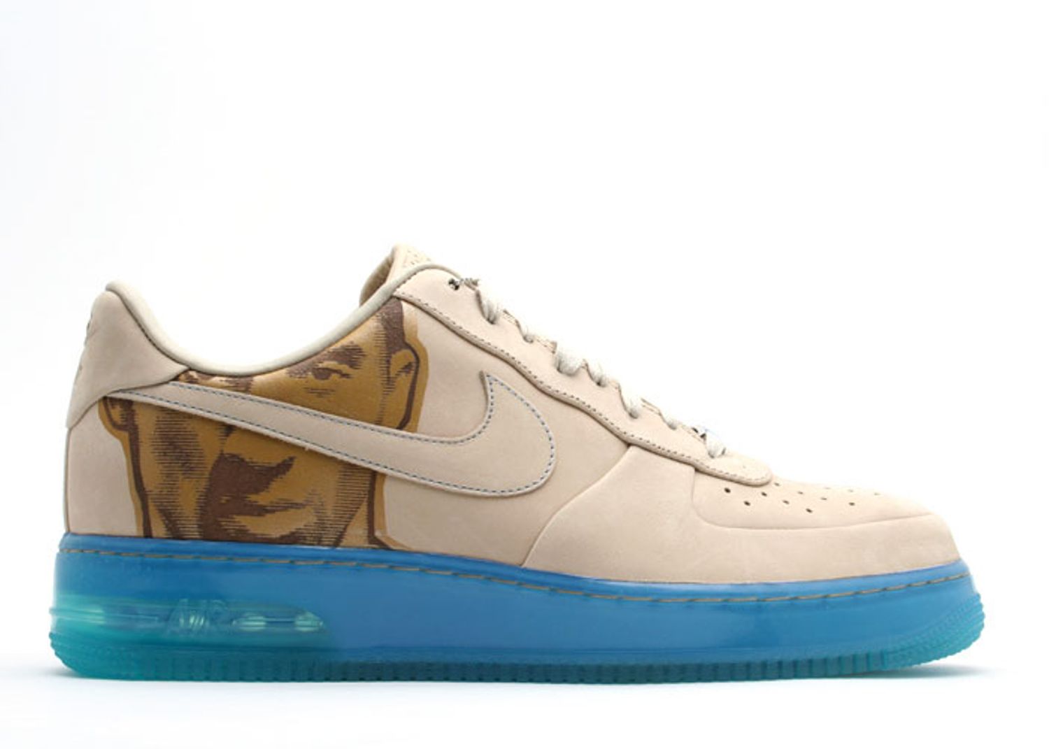 Nike Air Force 1 Supreme 07 Kobe 315095-221 Linen/Linen-University Blue Sneakers