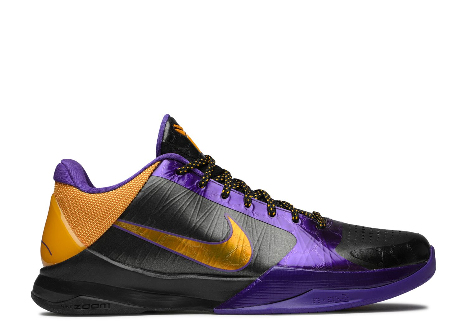 Zoom Kobe 5 'Lakers Away' - Nike - 386429 071 - black/del sol-varsity ...