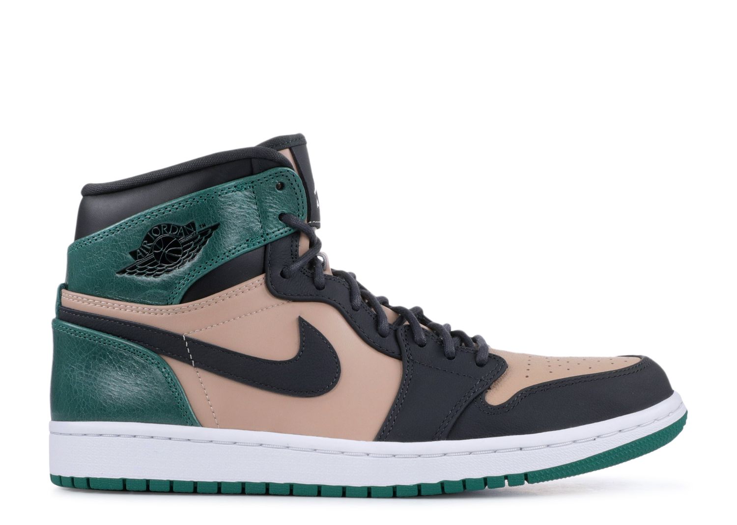 Air Jordan 1 High Premium Mystic Green AH7389-203 Bio Beige/Anthracite-Mystic Green Sneakers
