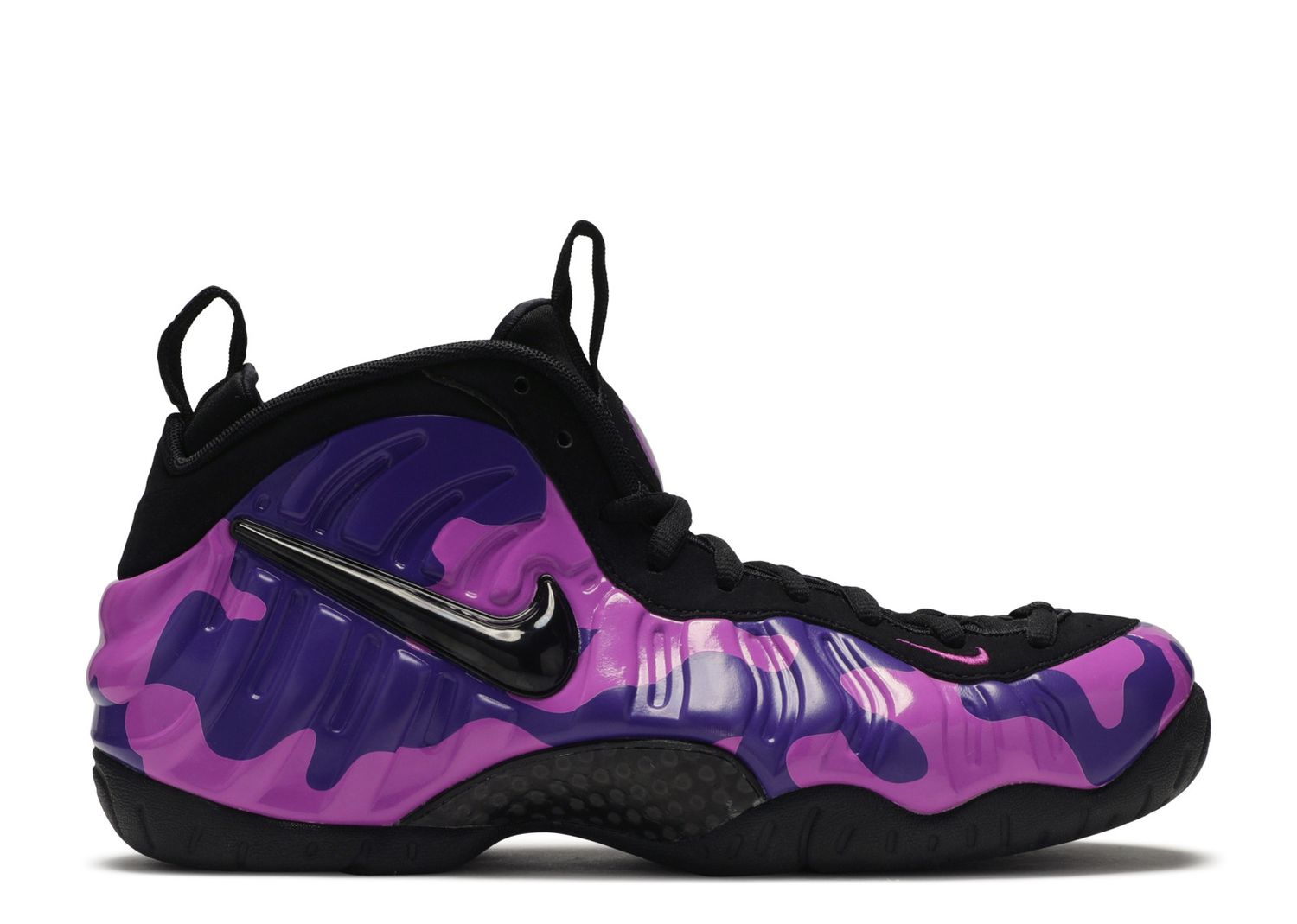 purple camo nike foamposite