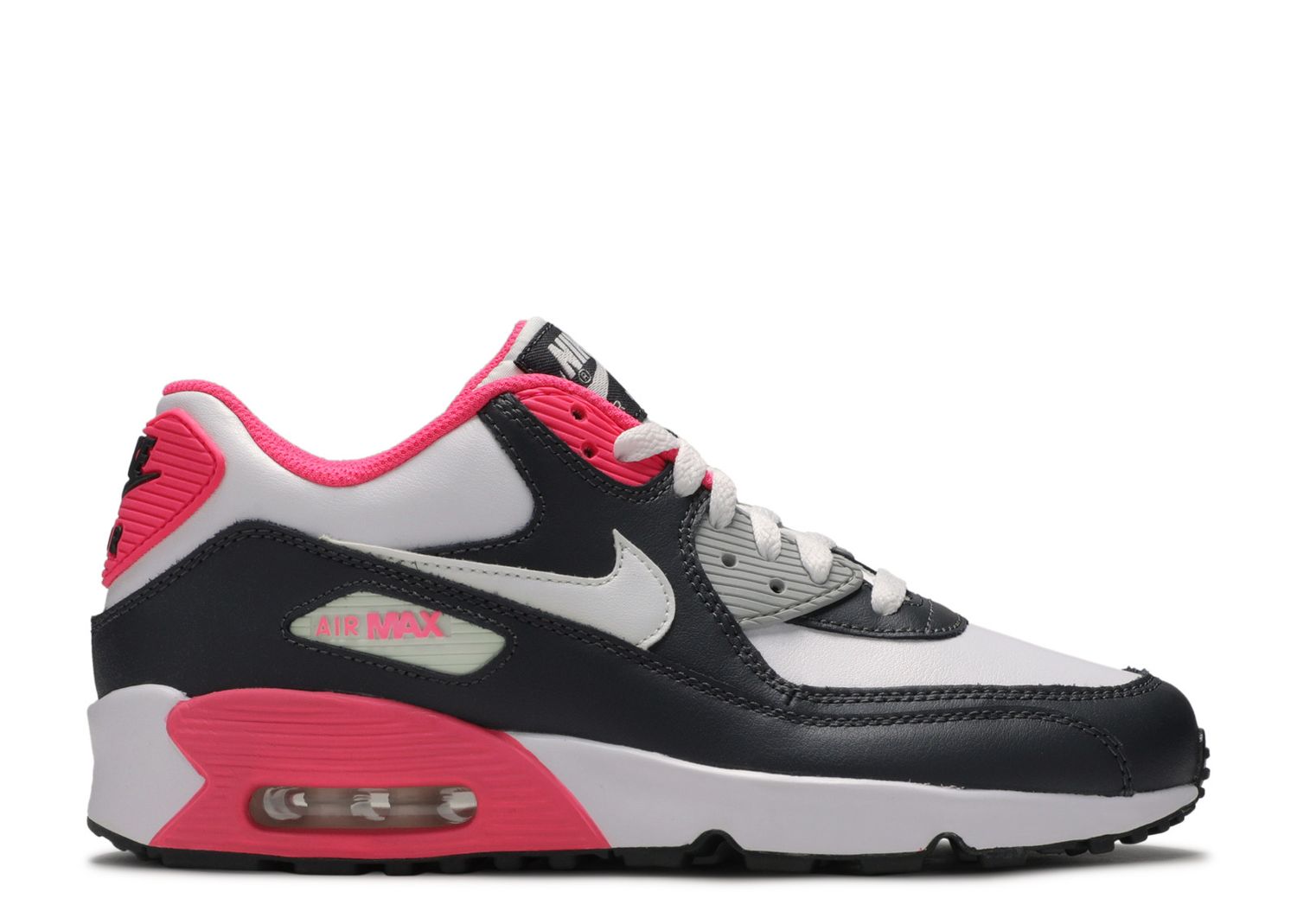 Air Max 90 LTR GS 'Anthracite Hyper Pink' - Nike - 833376 003 - anthracite/white/hyper pink 