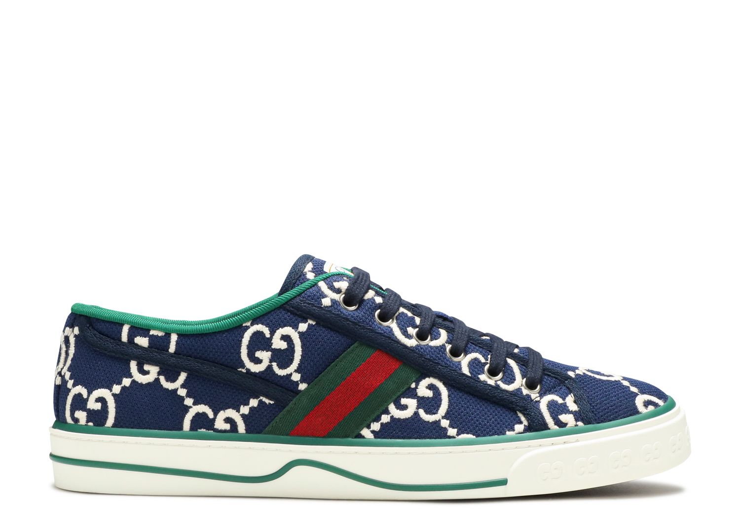Gucci Tennis 1977 'Ink Blue' - Gucci - 606111 H0G10 4370 - ink blue/red ...
