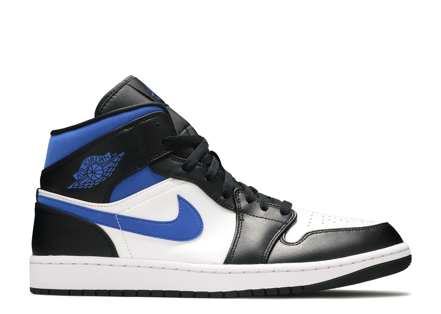 Air Jordan 1 Mid 'racer Blue' - Air Jordan - 554724 140 - White Black 