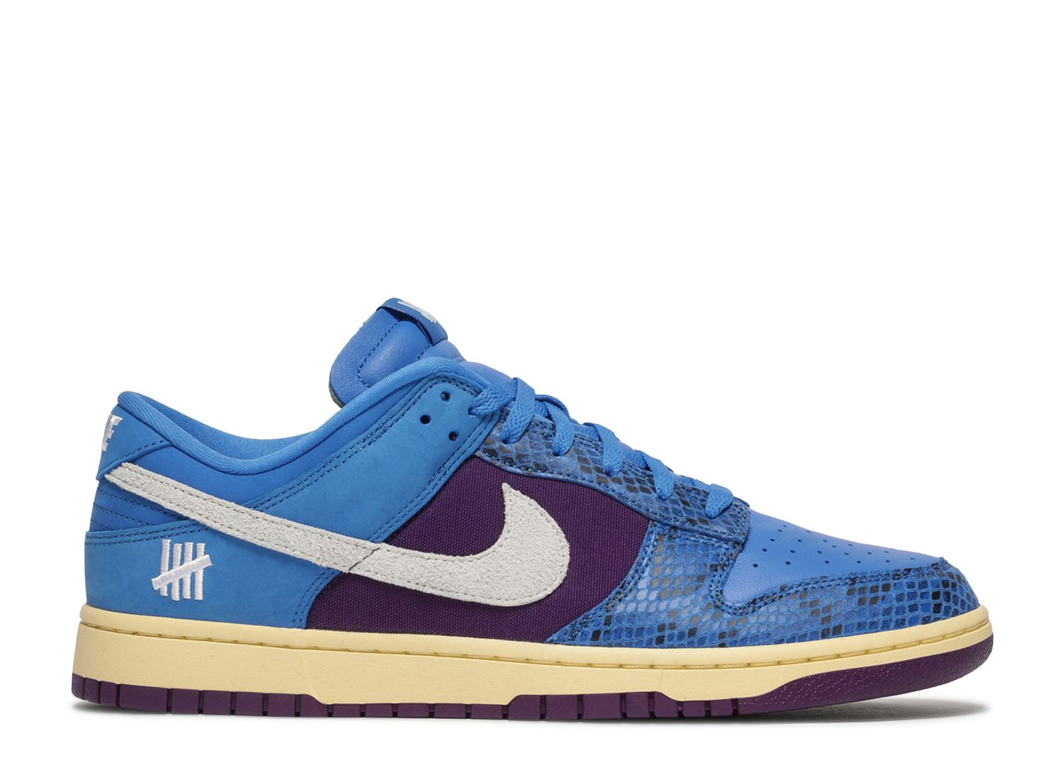 Undefeated X Dunk Low SP '5 On It' - Nike - DH6508 400 - signal blue/white/night purple | Flight 
