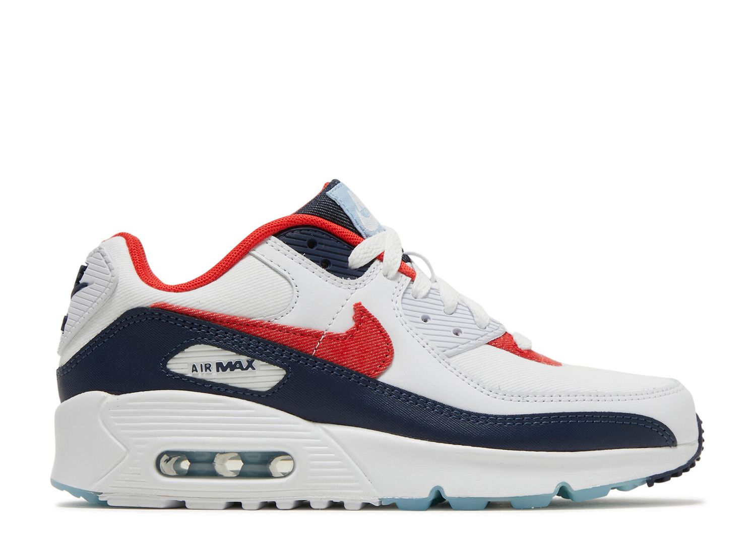 Air Max 90 GS 'USA Denim' - Nike - DJ5177 100 - white/midnight navy ...