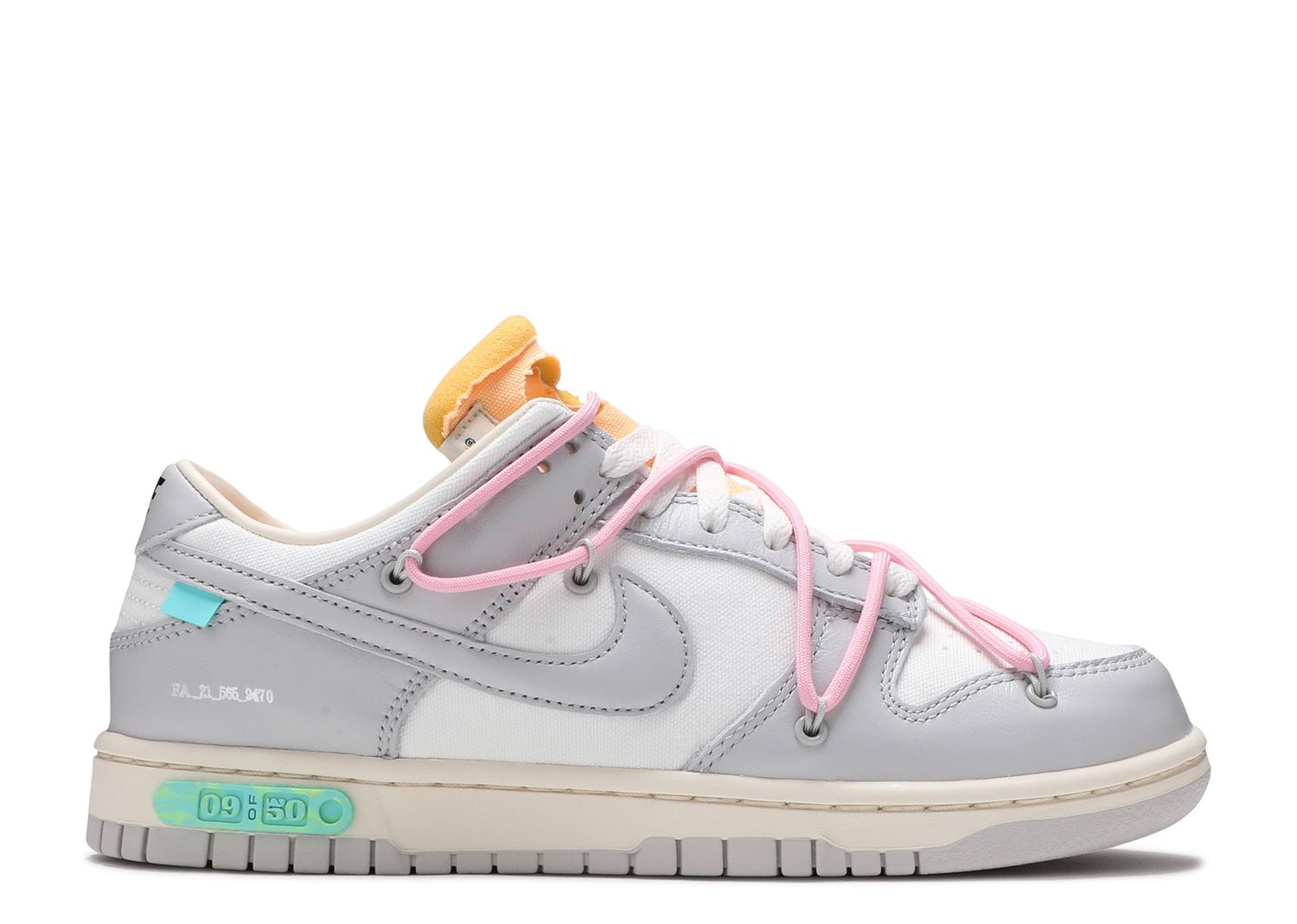 Off White X Dunk Low 'Lot 09 Of 50' - Nike - DM1602 109 - sail/neutral ...
