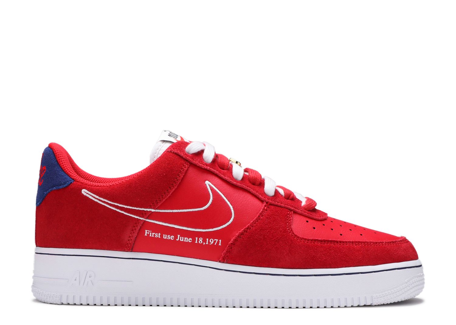 Air force one lv8 red white blue best sale