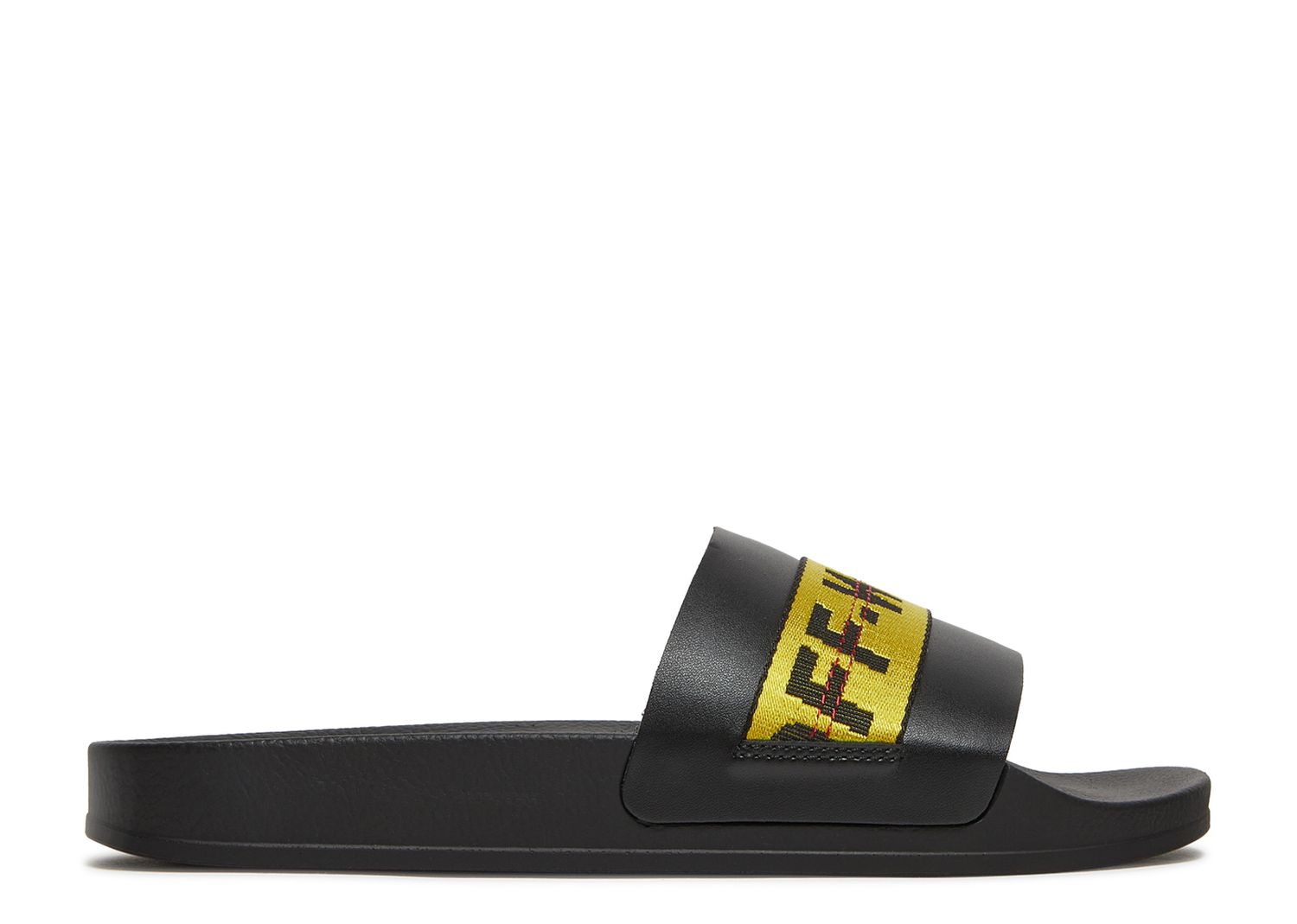Off White Industrial Sliders 'Black Yellow' - Off White ...