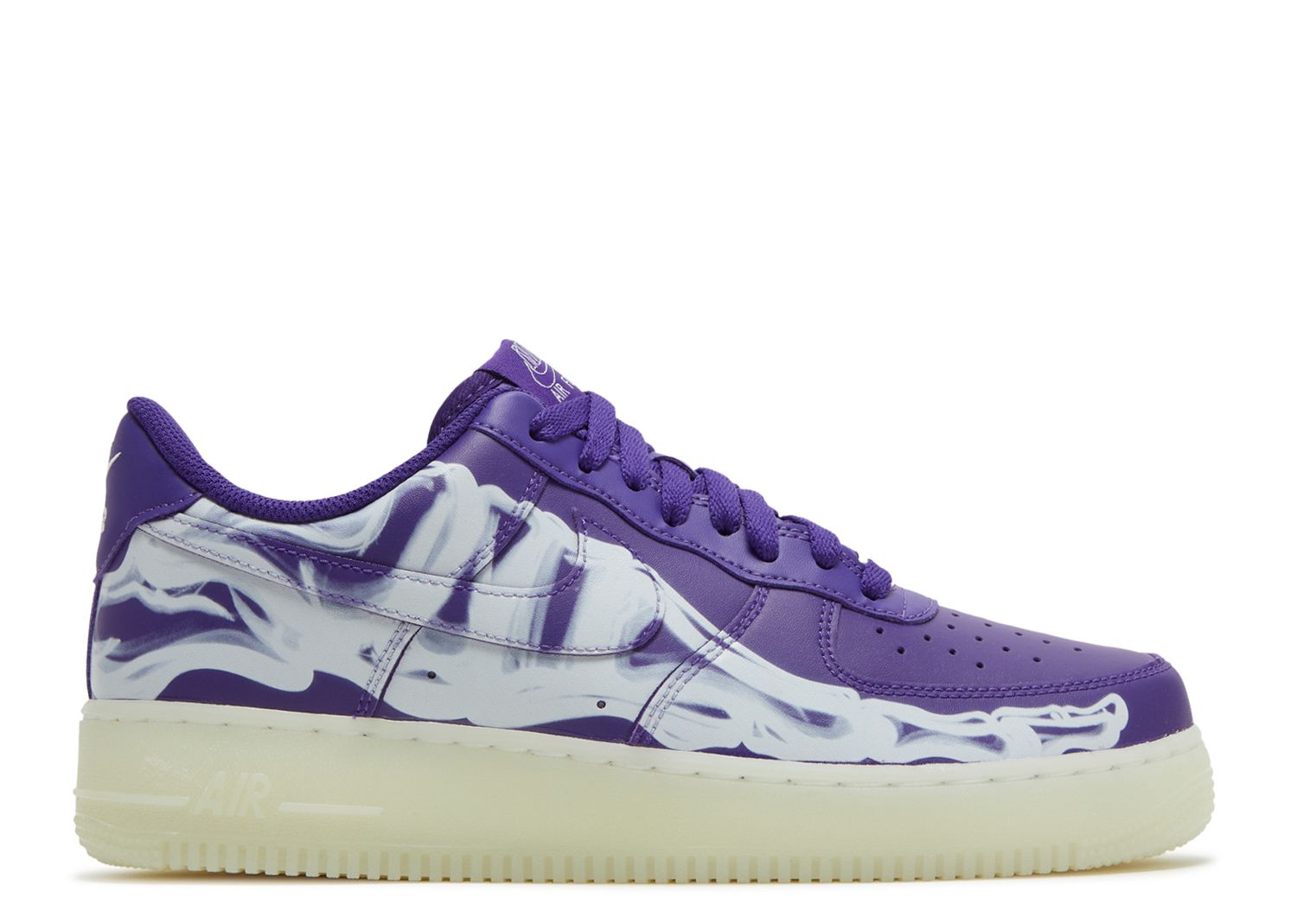 nike air force skeleton purple