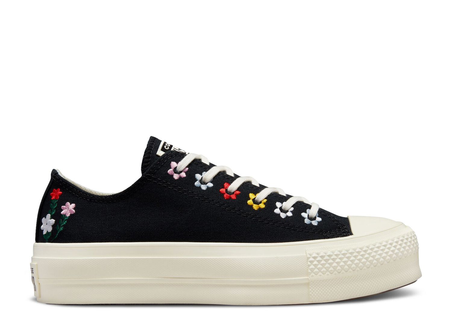 Wmns Chuck Taylor All Star Lift Platform Low 'Floral Embroidery ...