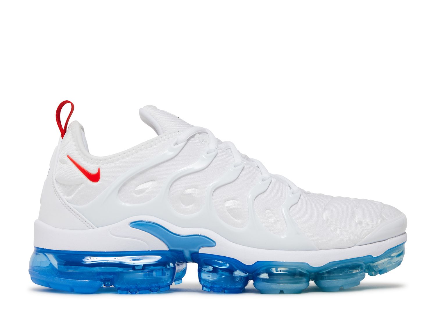 red white and blue nike vapormax