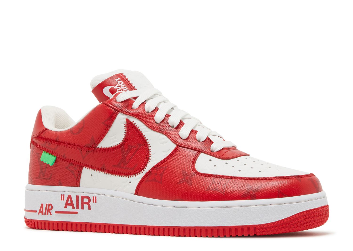 Louis Vuitton X Air Force 1 Low 'White Comet Red' - Nike - 1A9V WHITE ...