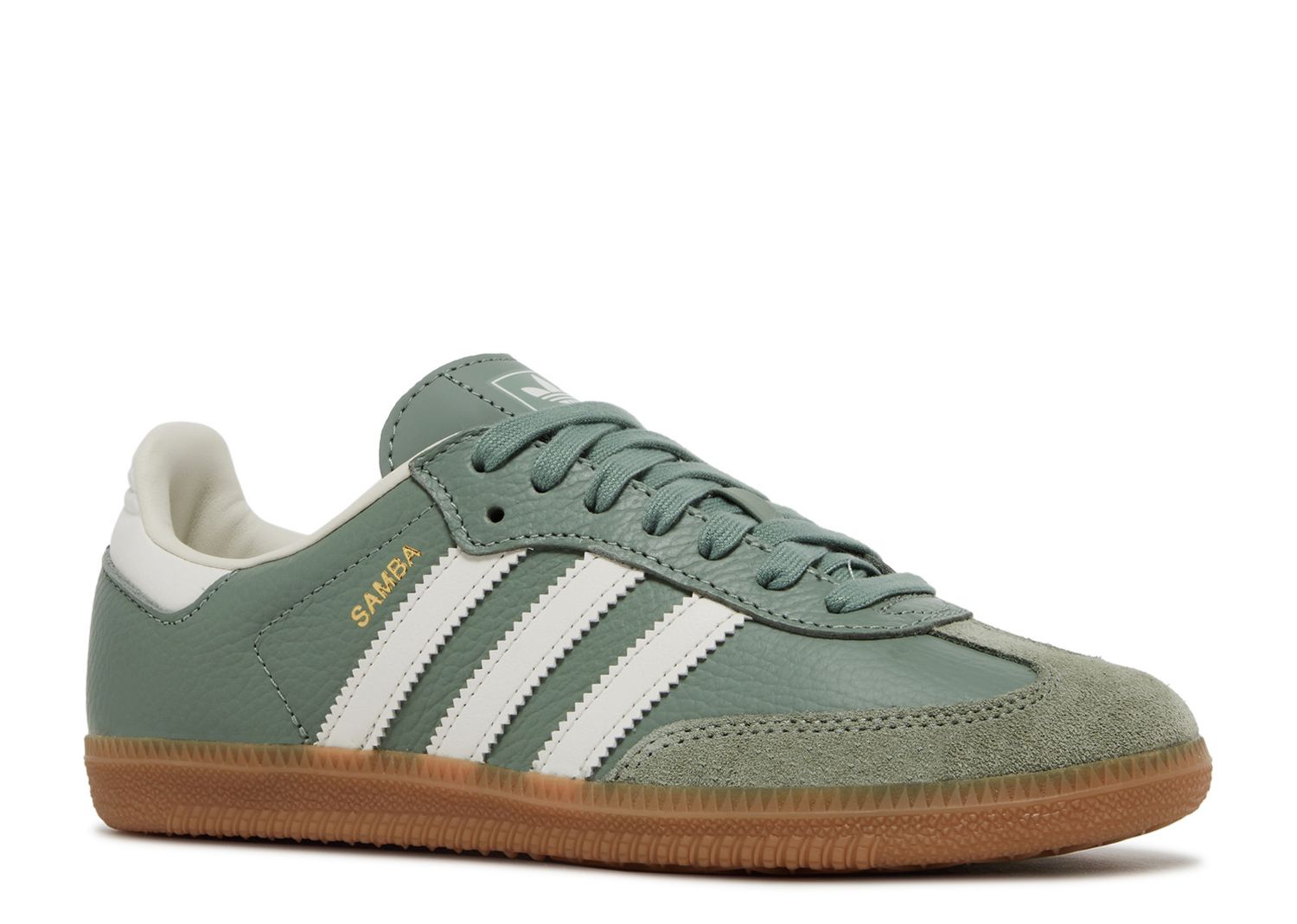 Wmns Samba OG 'Silver Green Gum' - Adidas - IE7011 - silver green/chalk ...