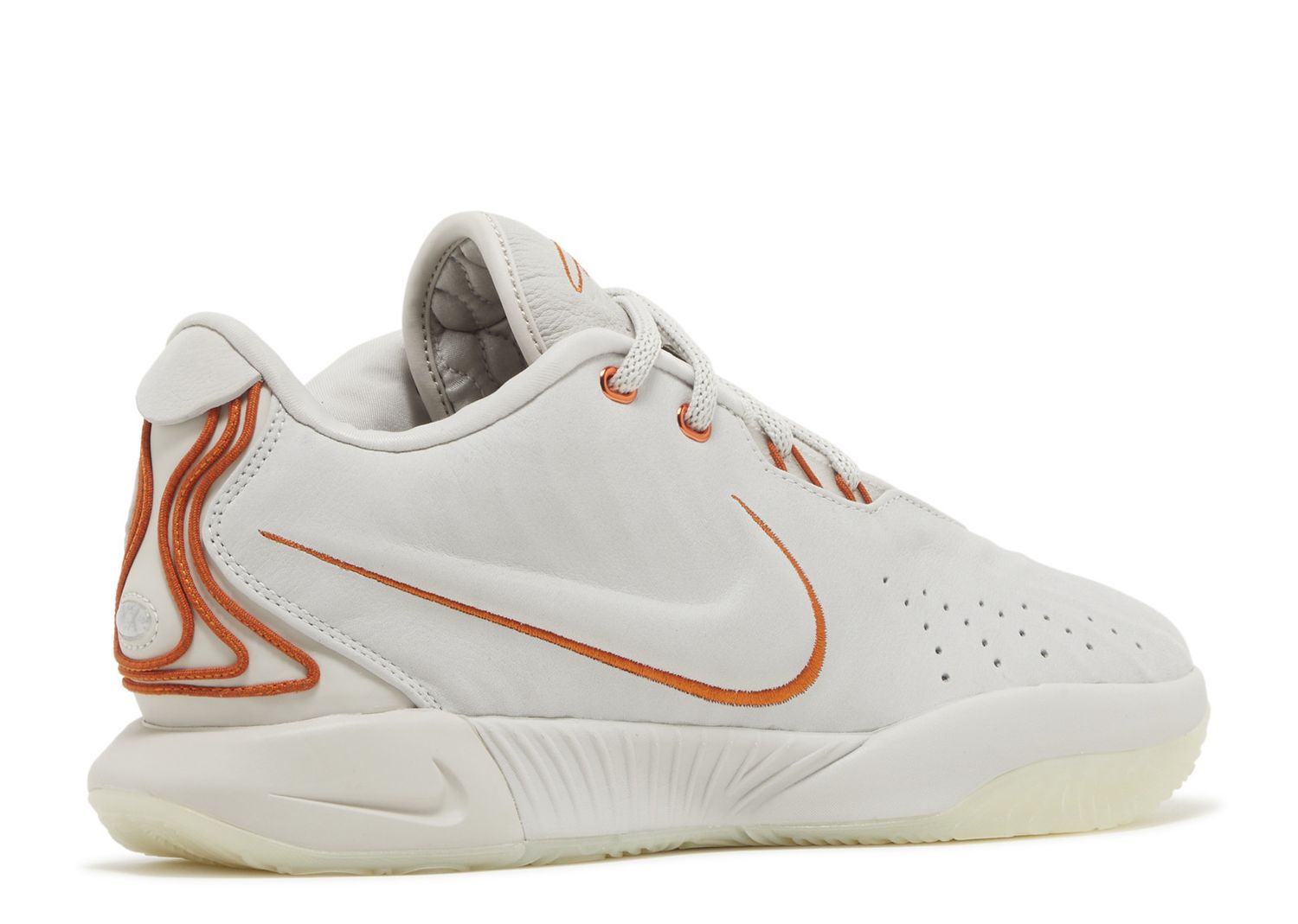 LeBron 21 'Akoya' - Nike - FV2345 001 - light bone/campfire orange ...