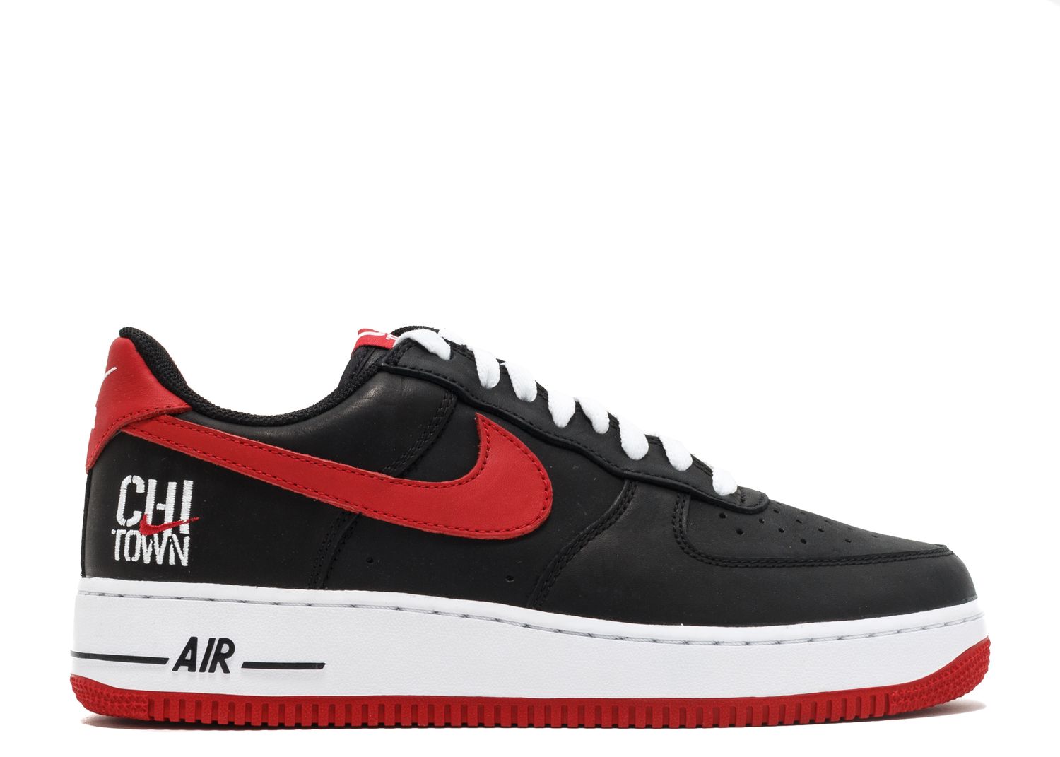 Air Force 1 Low Retro 'Chi Town' - Nike - 845053 001 - black/varsity red-white | Flight Club