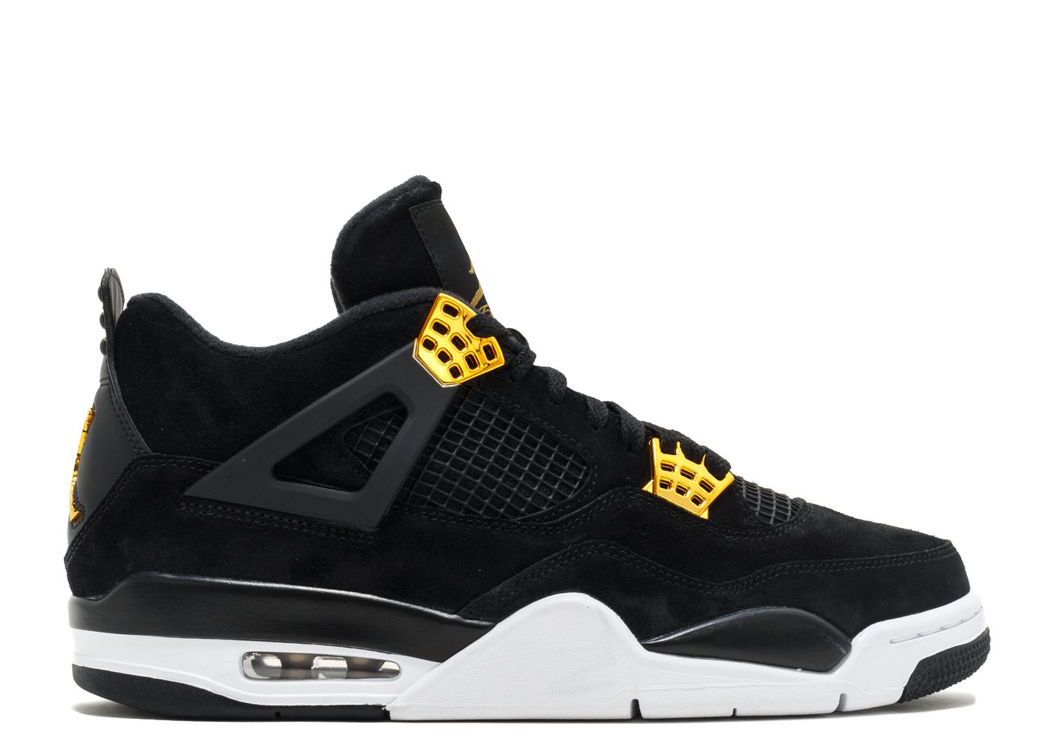 Air Jordan 4 Retro 'Royalty' - Air Jordan - 308497 032 - Black/metallic ...