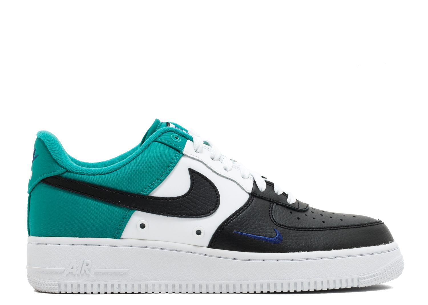 Air Force 1 Low Mini Swoosh Neptune Green Nike 823511 002 Black