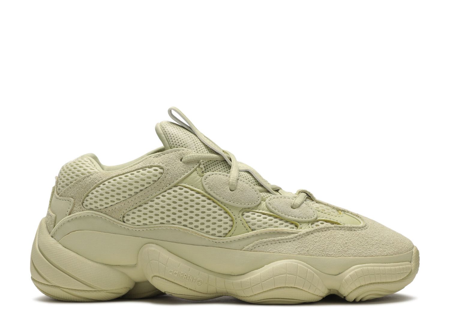 yeezy moon yellow on feet