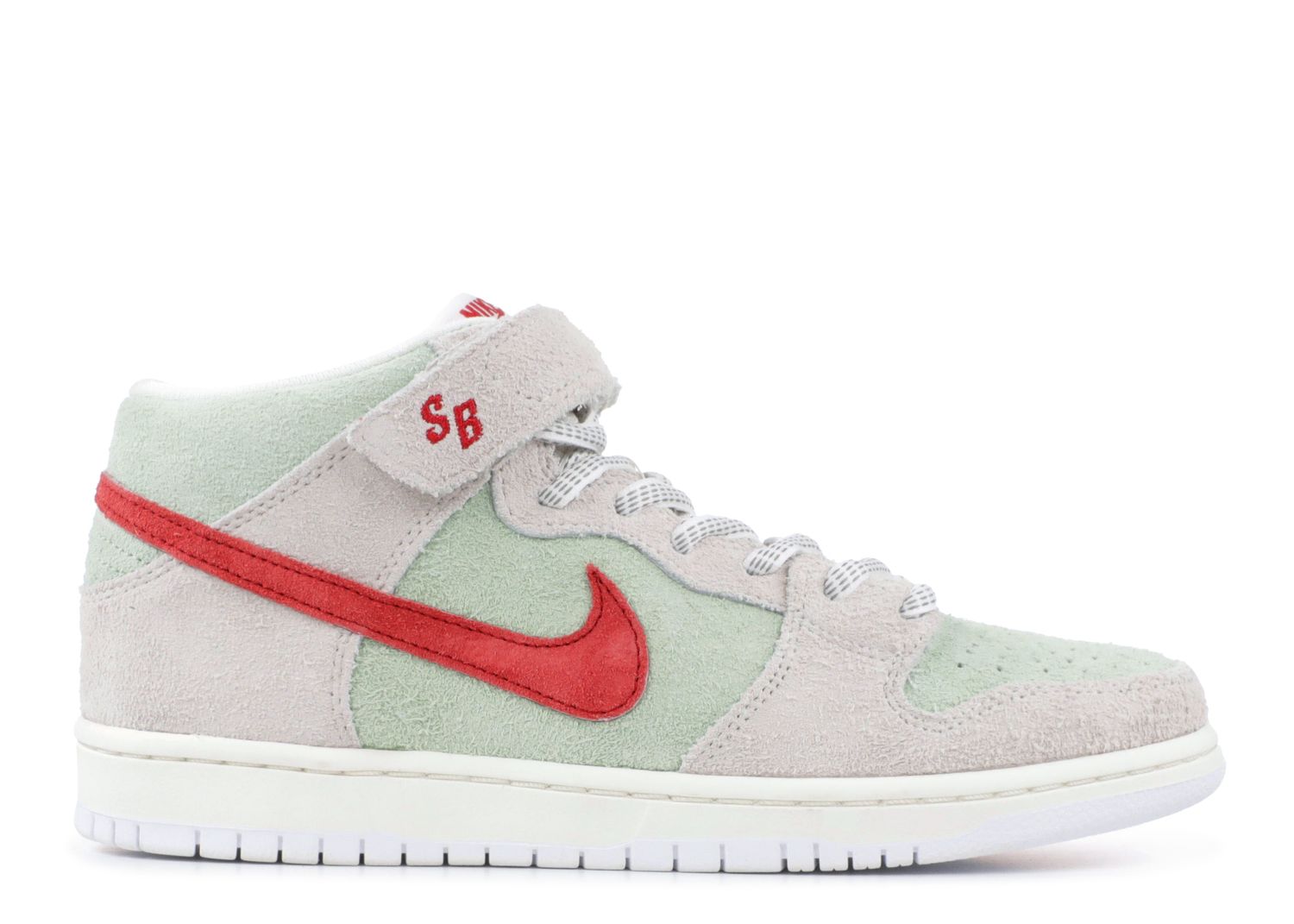 SB Dunk Mid 'White Widow' - Nike - AQ2207 163 - sail/gym red-fresh mint | Flight Club