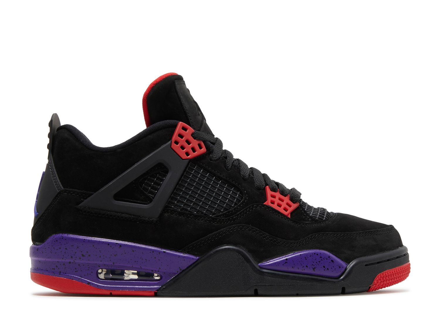 black purple red jordan 4