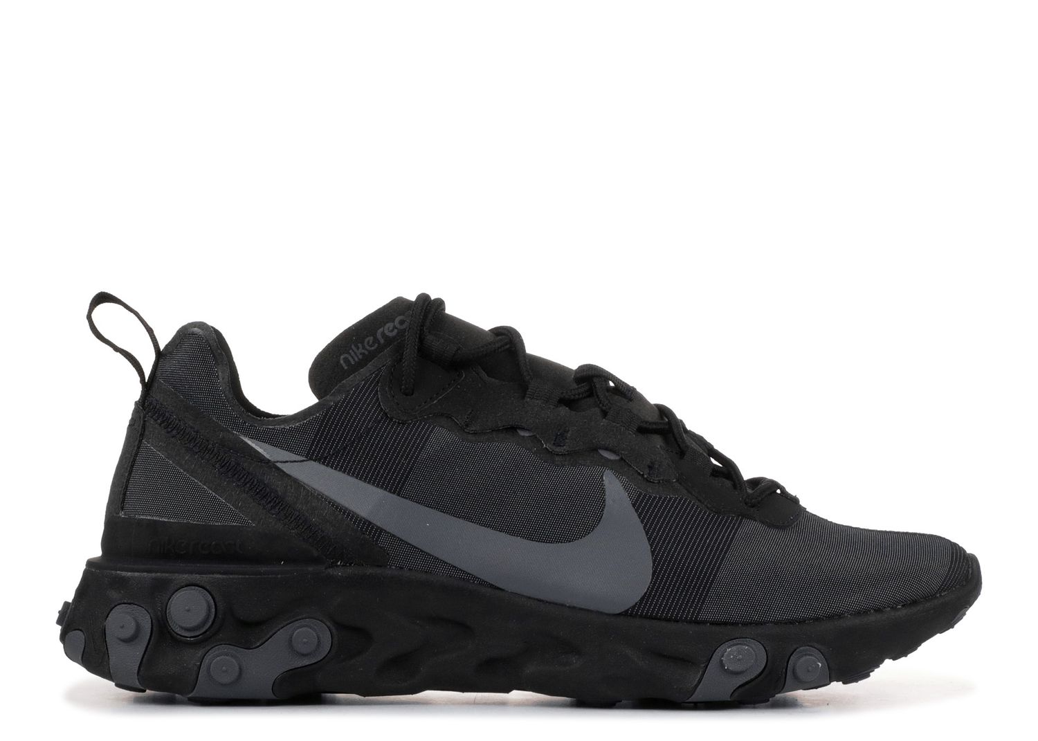 all black nike react element 55