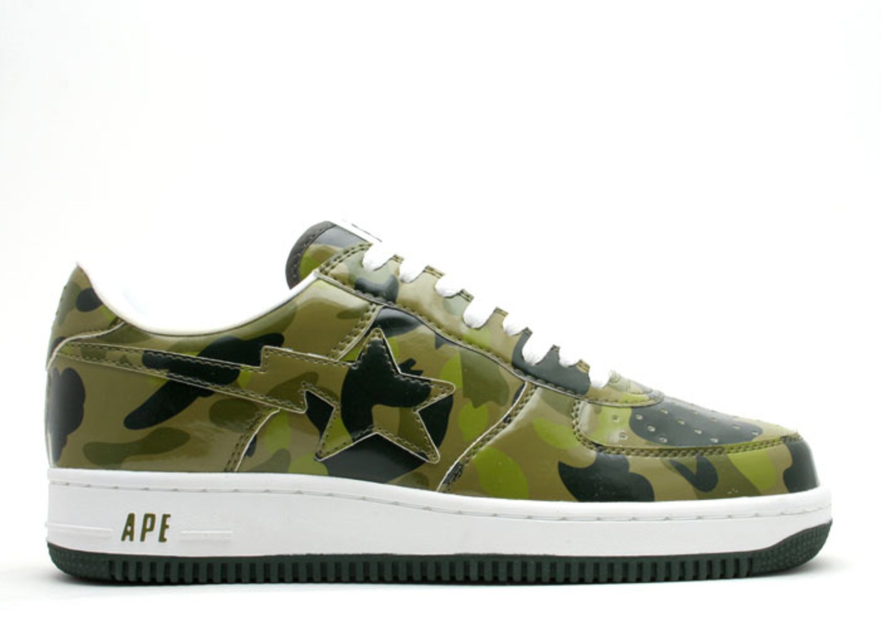 Bapesta FS 001 Low 'Green Camo' - BAPE - 829 - green | Flight Club