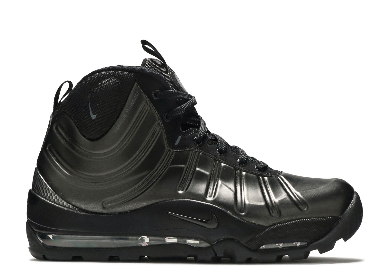 nike air bakin posite triple black