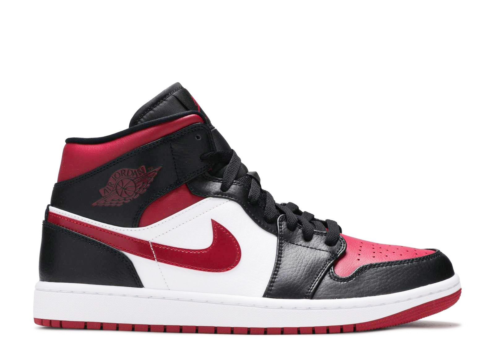 Air Jordan 1 Mid 'Noble Red' - Air Jordan - 554724 066 - black/white ...