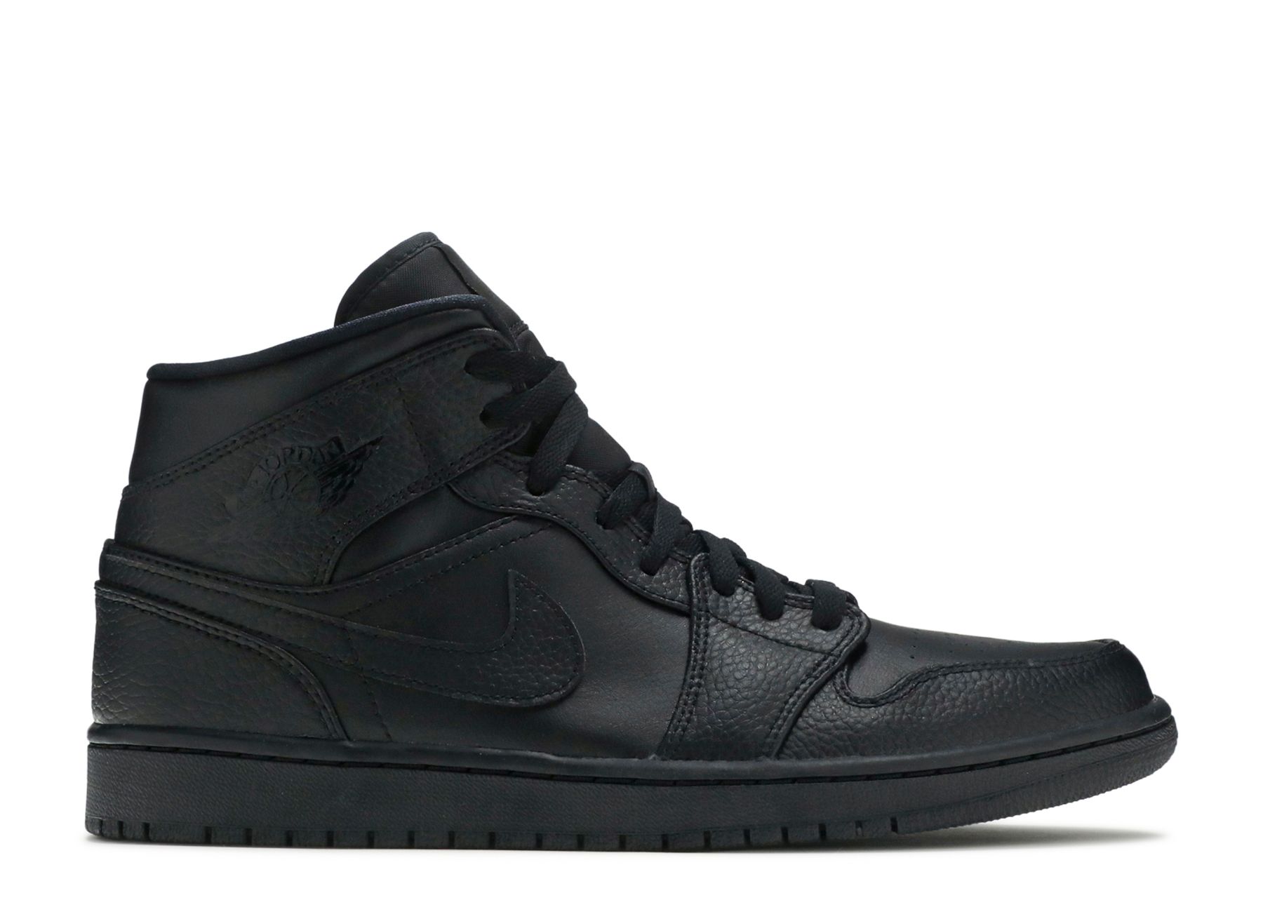 jordan 1 mid triple black 2020
