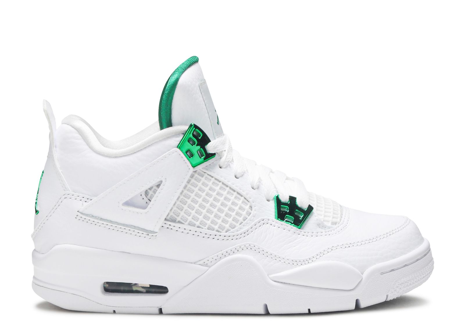 green metallic jordan 4