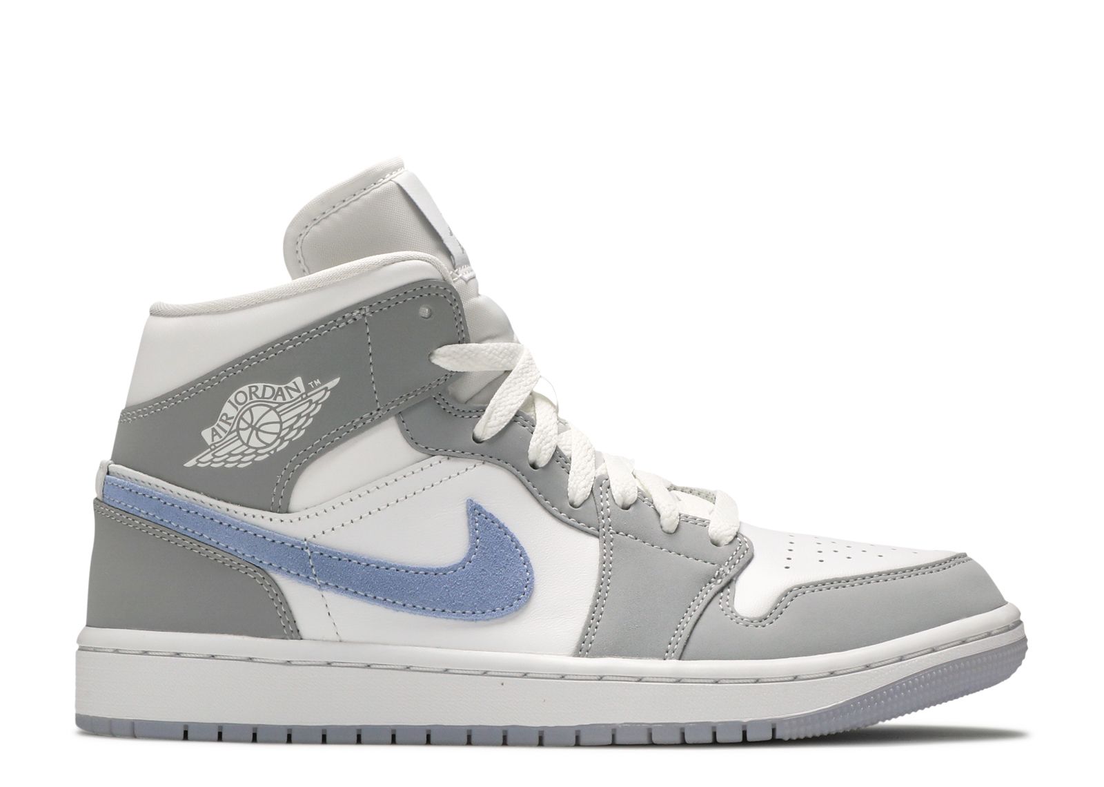 Wmns Air Jordan 1 Mid 'Wolf Grey Aluminum' - Air Jordan - BQ6472 105 ...