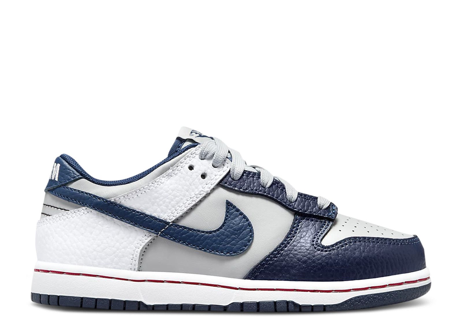 NBA X Dunk Low EMB PS '75th Anniversary Nets' - Nike - DC9564 001 - grey fog/white/blue void 