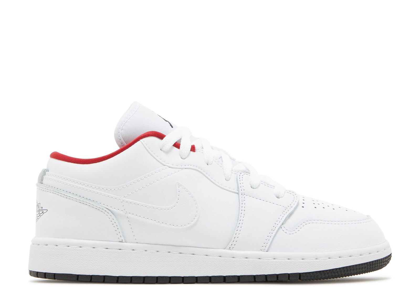 Air Jordan 1 Low GS 'White Gym Red' Air Jordan 553560 164 white